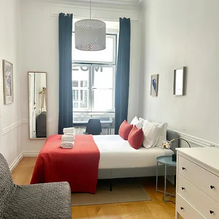 Lägenhet Sj2d Spacious & Cosy With Ac! Near To Augusta Arch In Baixa-chiado, Lis Downtown!